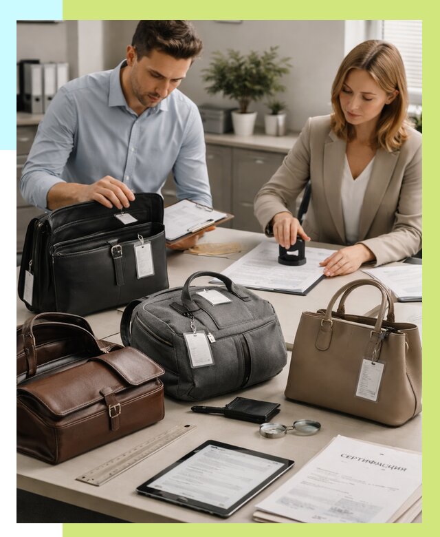 Сертификация сумок в Стрежевом от 7646 руб. | Алешин-Стж