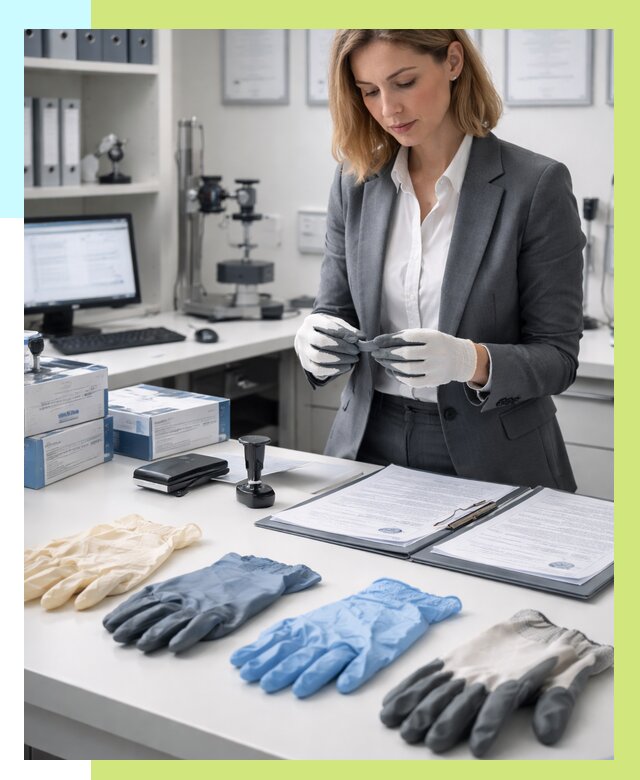 Сертификация перчаток в Стрежевом от 8666 р. | Алешин-Стж