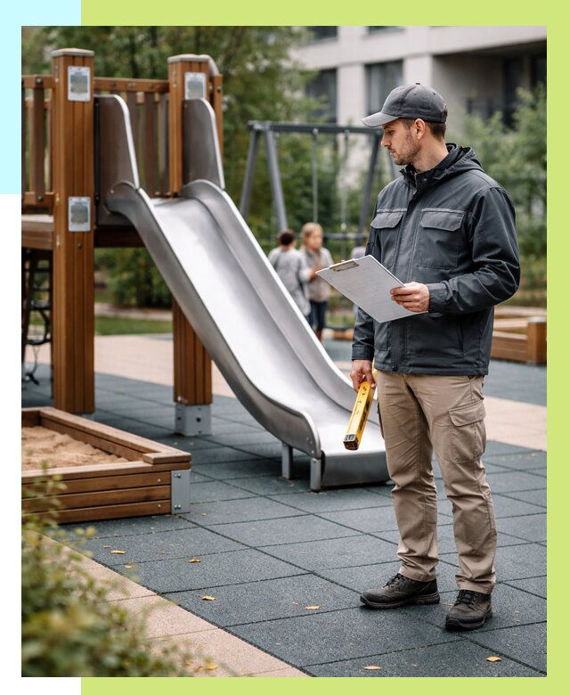 Сертификация детских площадок в Стрежевом от 25488 р. | Алешин-Стж