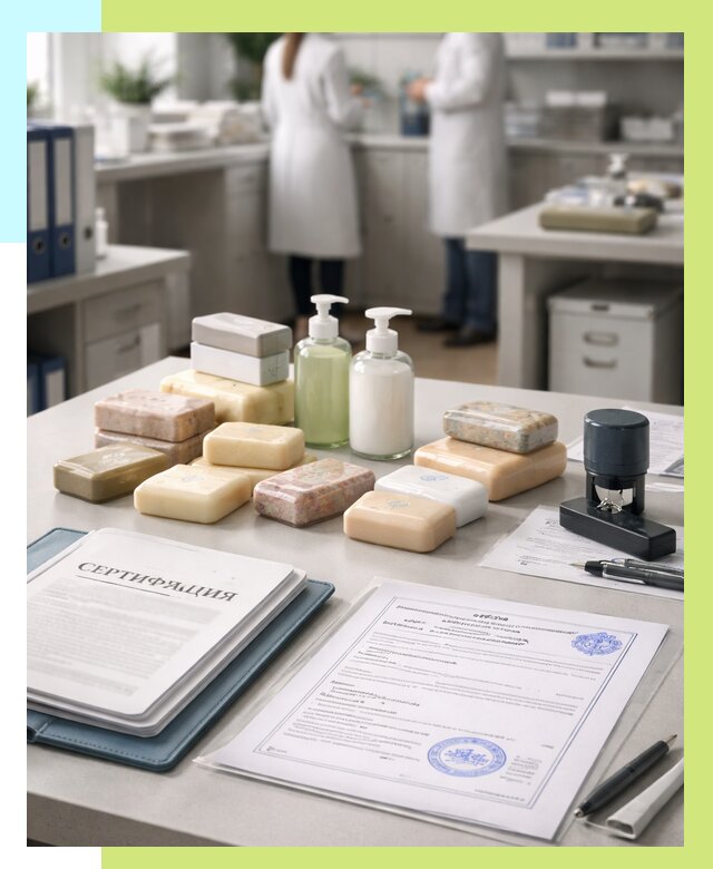 Сертификация мыла и сертификат на мыло в Стрежевом от 12234 | Алешин-Стж