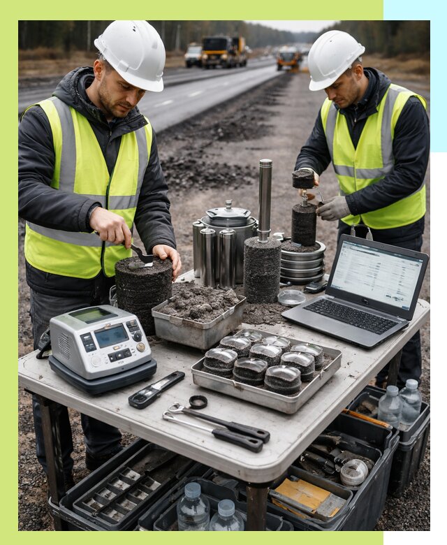 Сертификация асфальта: испытания и подтверждение в Стрежевом