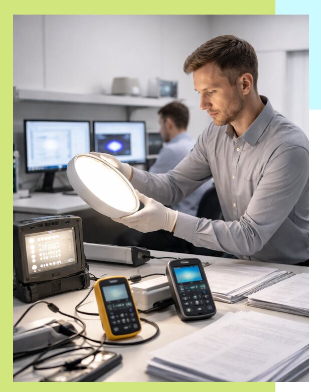 Сертификация светильников в Стрежевом: испытания и оформление