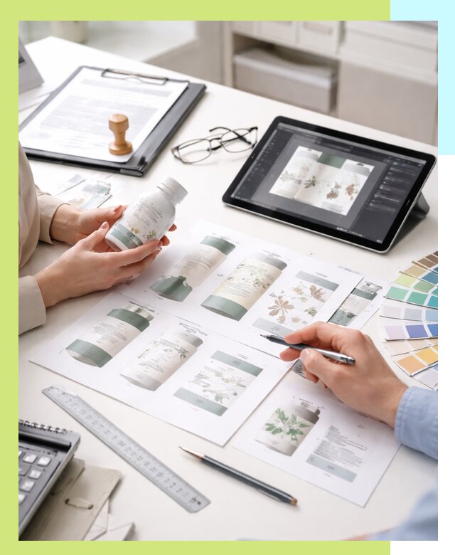 Профессиональная разработка дизайна и текста этикетки продукции в Стрежевом