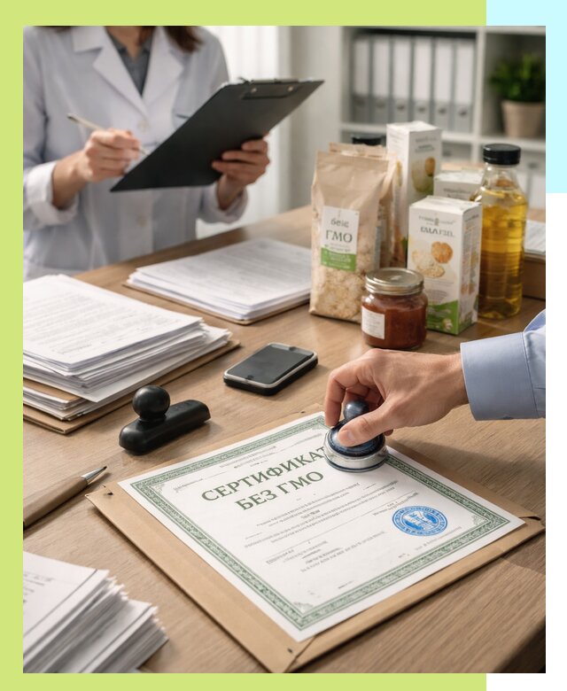 Получение сертификата Без ГМО для продукции в Стрежевом