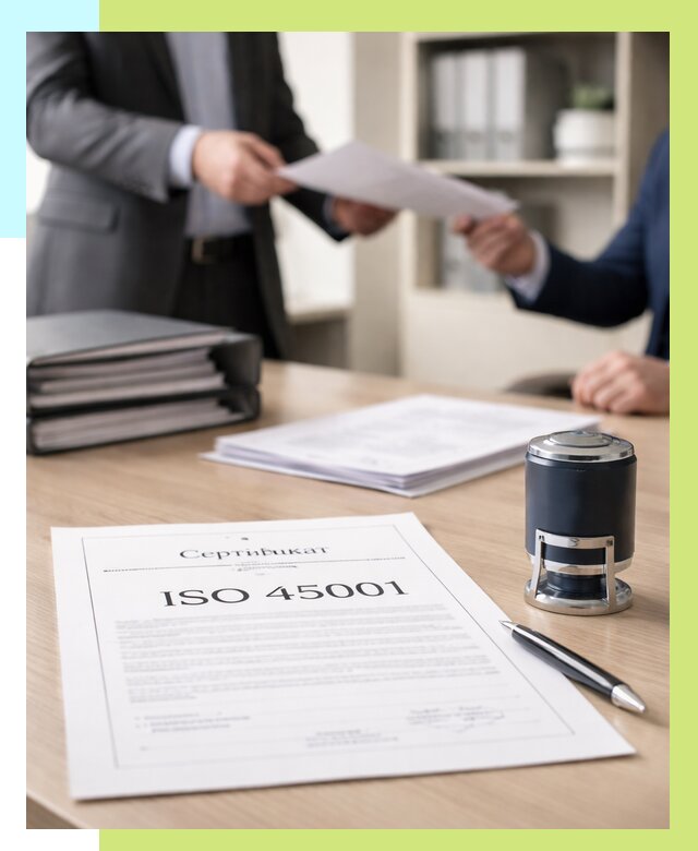 Сертификат ISO 45001 в Стрежевом под ключ от 45878 р. | Алешин-Стж